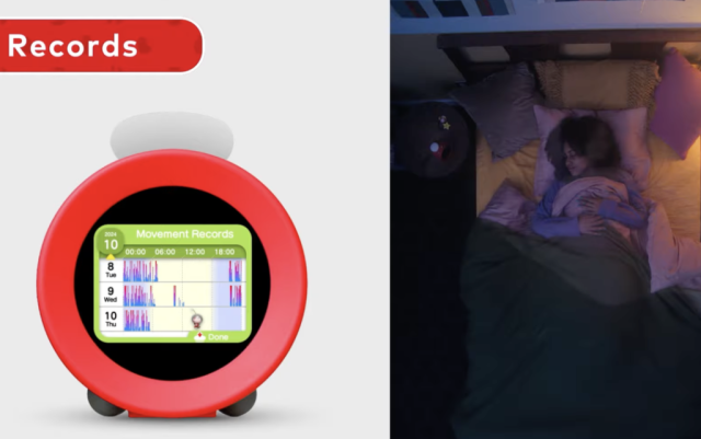 Nintendo Alarmo Records feature.